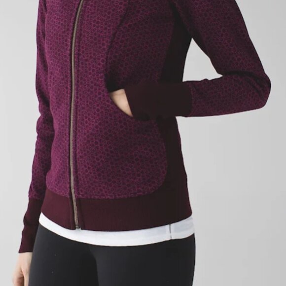 LULULEMON SCUBA ZIP UP  HOODIE III IN STAR PIXEL RASPBERRY - Picture 9 of 9